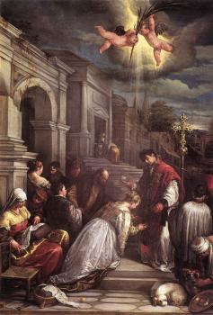 雅格佈 巴薩諾 St valentine Baptizing St Lucilla 雅格佈 巴薩諾 St valentine Baptizing St Lucilla